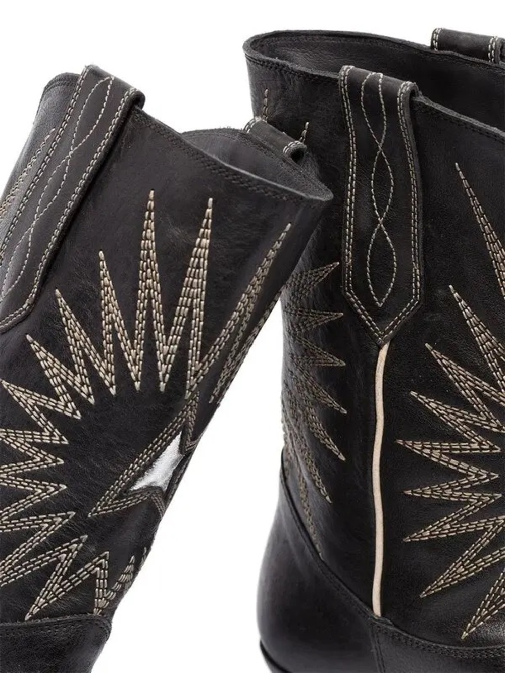 Golden Goose Wish Star 40mm Embroidered Leather Cowboy Boots – Black
Size 39 - Picture 3 of 14